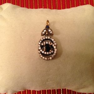 Sapphire and Sterling Silver Pendant